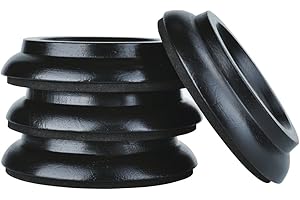 KingPoint Hardwood Upright Piano Caster Cups Set of 4 Oak Furniture Leg Pads Protection