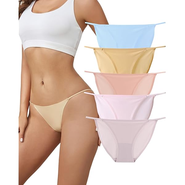ブラジャー ^ ^ Women's Invisible Microfiber Stretch AF Push- Invisible Edge Microfiber Brief