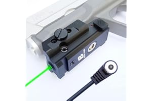 Bayattoo Pistol Laser Sight with Picatinny Weaver Rail Mount, Magnetic Rechargeable Handgun laserSight, Low Profile Gun Laser Scope for Handgun and Rifle