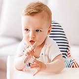 PandaEar Silicone Baby Spoons Self Feeding 4 6 Months 6 Pack Beige view 5