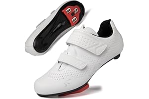 ULTIANT Mens Womens Cycling Shoes Compatible with Peloton Road Bike Riding Bicycle Pre-Installed Delta Cleats