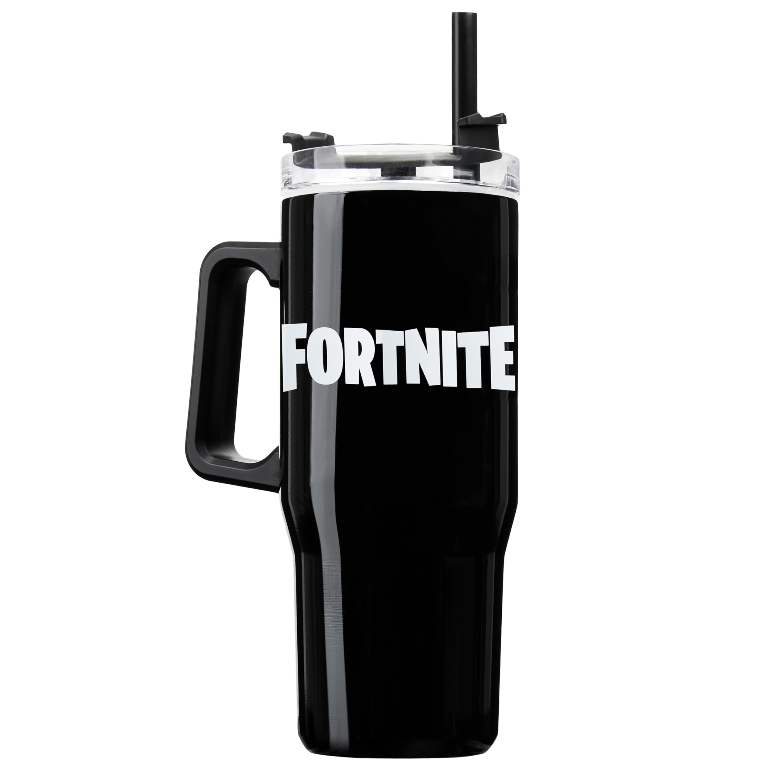 Fortnite Insulated Tumbler Travel Mug 940ml/33oz Water Bottle with Straw & Handle Thermal Double Wall Vacuum Insulation Drinks Cold Up to 17Hrs, Hot Up to 8Hrs, 45Hrs Ice