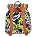 Vbiger Canvas Backpack for Women & Girls Boys Casual Book Bag Sports Daypack (Pineapple Black)