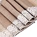 Outus Burlap Lace Table Runner Hessian Table Cloth for Country Outdoor Wedding Party Decor