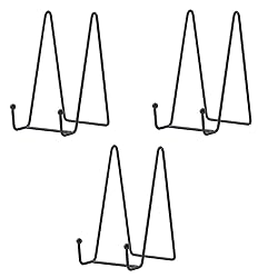 3 Pack 6 Inch Plate Stands for Display Picture