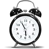 OWill Twin Bell Alarm Clock with 3D Dial Simple, Super Extra Loudest Ringing for Adults, Heavy Sleepers, Teenagers, Alarm Clo