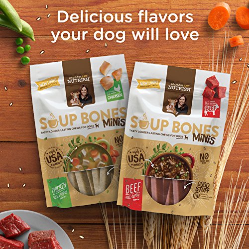 Rachael Ray Nutrish Soup Bones Minis Dog Treats, Real Chicken & Veggies