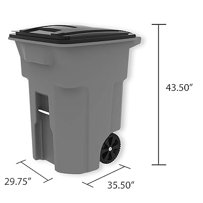 Buy Toter 79296 R1209 96 Gallon Blackstone Trash Can With Wheels And Attached Lid Online In Ethiopia B01538rcnq