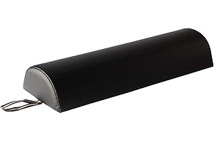 MASTER MASSAGE EQUIPMENT Master Massage 6" Half Round Bolster - Black