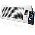 AC Infinity AIRTAP T4 White, Register Booster Fan for 4” x 12” Register Holes, Improves Heating & Cooling Vents, Quiet 10-Speeds, Bluetooth App Control Data Alerts