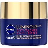 NIVEA Cellular Luminous 630 Regenerating Night Face Cream, Daily Evening Skincare Cream with Lightweight Texture, Suitable for Face, Neck and D&eacute;collet&eacute;, 1.7 Fl Oz (50 ml)