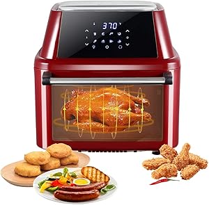 Air Fryer Oven, 16 Quarts Hot Electric Airfryer 1800-Watt Oilless Cooker with Timer, Temperature Control, Large Capacity