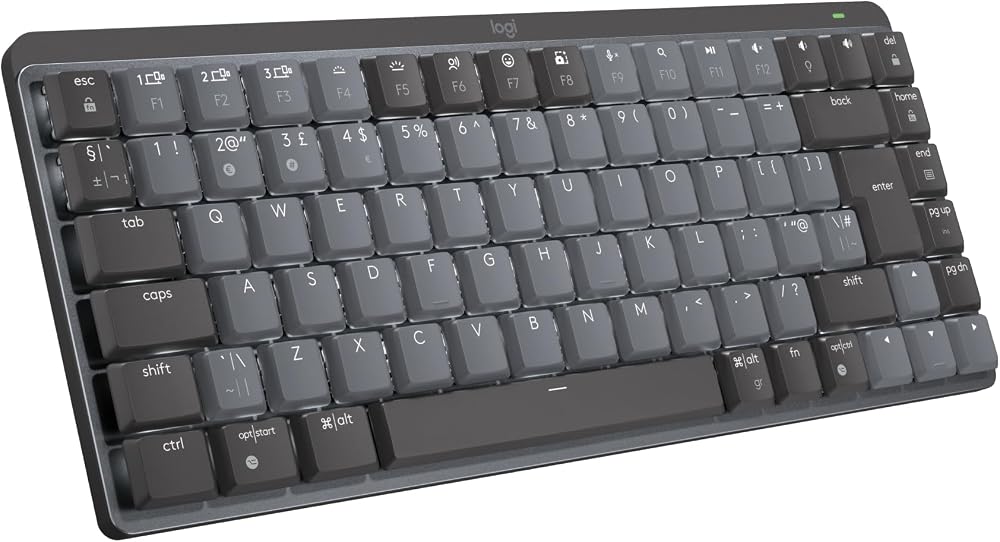 Logitech MX Mechanical Mini Wireless Keyboard Tactile Quiet Switches UK Layout