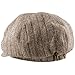 Samtree Newsboy Hats for Women,8 Panel Winter Warm Ivy Gatsby Cabbie Cap(01-Brown)
