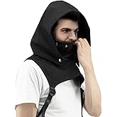 Hood Scarf of Punk Rogue, Neck Warmer Hooded Cape Hat with Adjustable Arms, for Halloween Cosplay and Outdoor