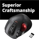 ELECOM EX-G Trackball Mouse 2.4GHz Wireless Ergonomic 6 Buttons DPI 750/1500 view 4