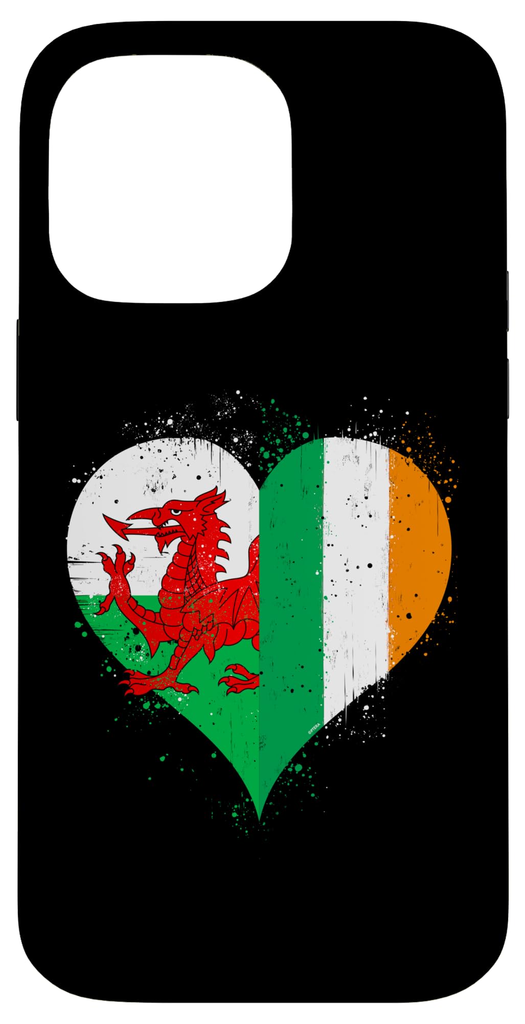 Proud Irish Welsh Pride? A Vintage Cool Ireland Wales Flag Case for iPhone 14 Pro Max