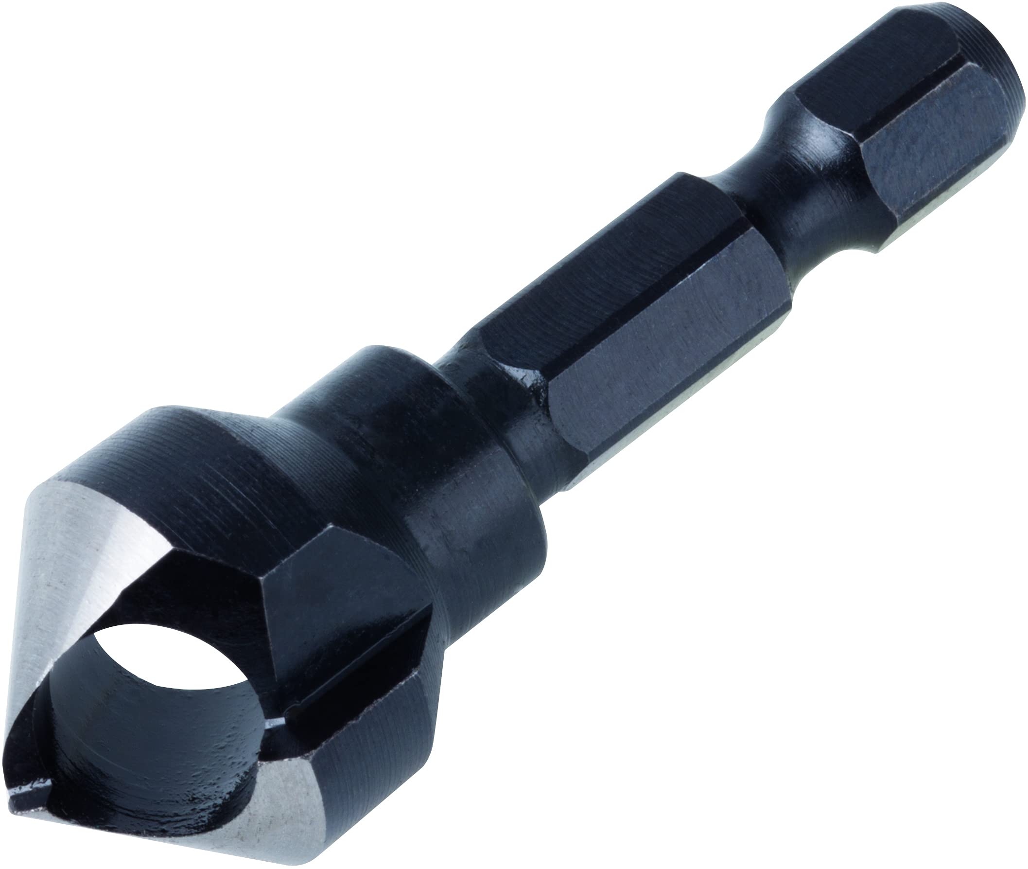 wolfcraft Tool Steel Deburring Counter, Hexagon Shank I 4373000 I Counterboring and deep countersinking