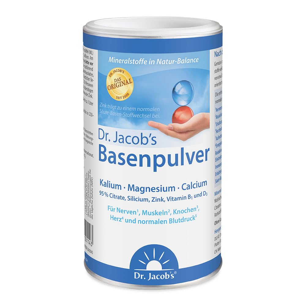 Dr. Jacob's Base Powder 1 Tin 300 g (95% Citrate, Vegetarian)
