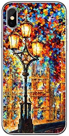 HUXICUI Vintage Oil Painting Series Cases for iPhone Xs, iPhone X Case, Slim-Fit Plastic TPU Soft Cover Ultra-Thin Protective Case for Apple iPhone Xs/X