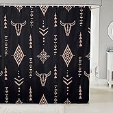 Erosebridal Bull Skull Shower Curtain 72