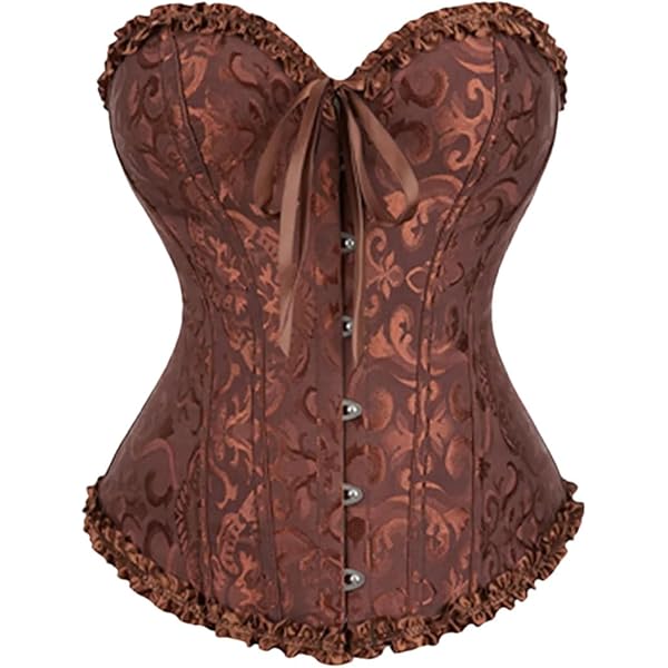 Amazon.com: BI.TENCON Sexy Women Corset Tops Vinatge Brown