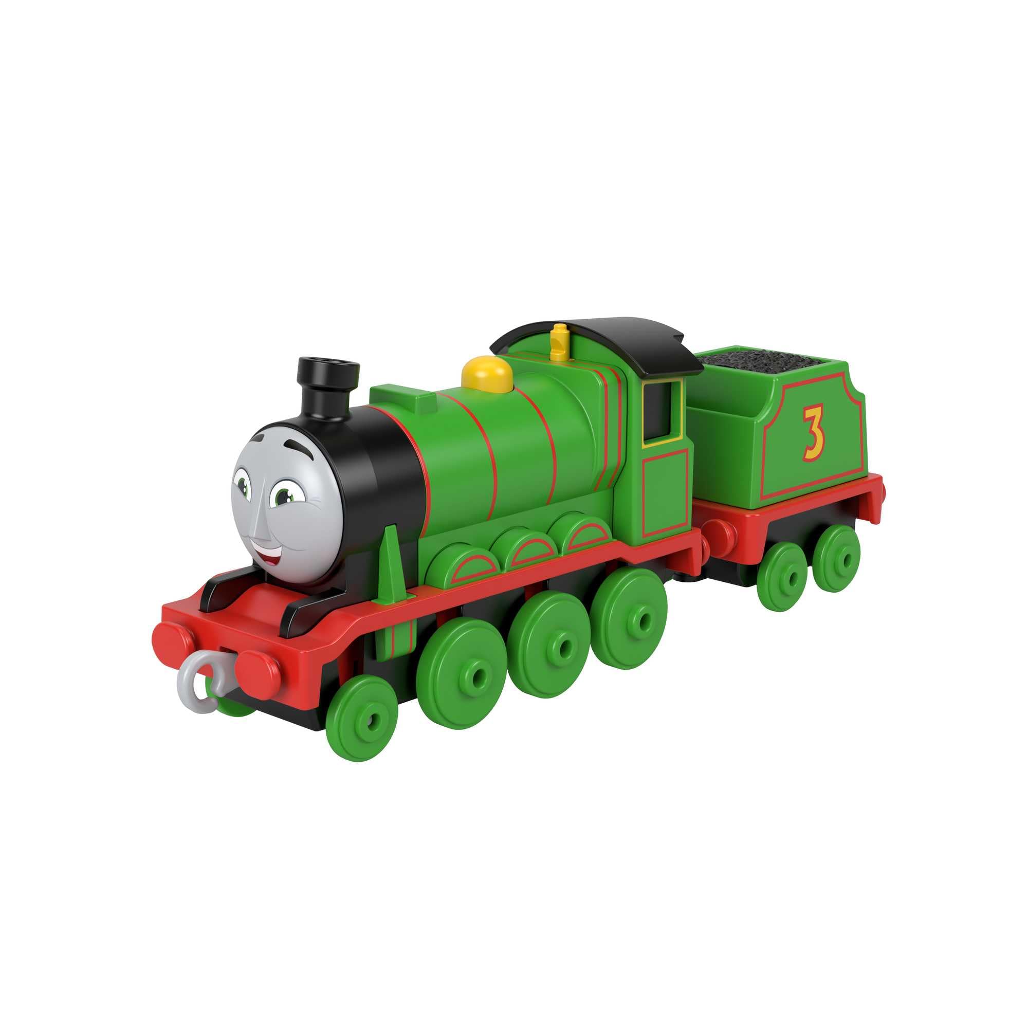 Thomas and Friends Toy Train, Henry Diecast Push-Along Engine with Tender for Preschool Pretend Play, HMC43