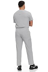 Hey Collection Men Stretch Scrubs Set V-Neck Scrub