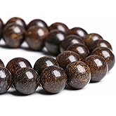 8MM 45PCS Natural Stone Bronzite Gemstone Spacer Loose Beads for Jewelry Making DIY Bracelet Necklace 1 Strand