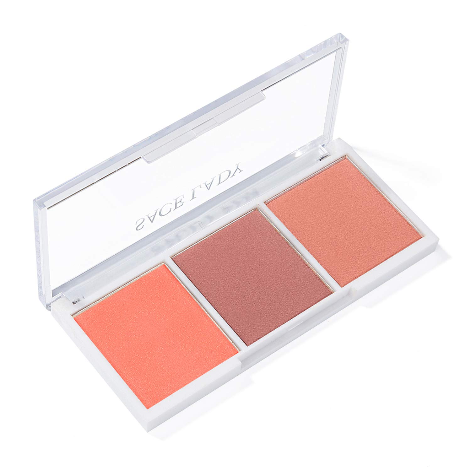 Highlighter Palette, Highlighter Makeup Palette, Glow Bronzer Highlighter Powder Kit, Face Illuminator Makeup Palette, Step by Step for Bronzer Cheekbones (Blusher-02)