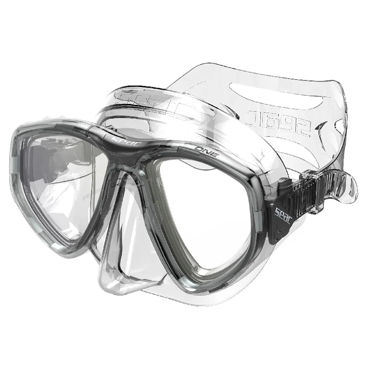 SEAC One, Diving Mask for Scuba Diving, Snorkeling, Free Diving and Spearfishing, Replaceable Lenses