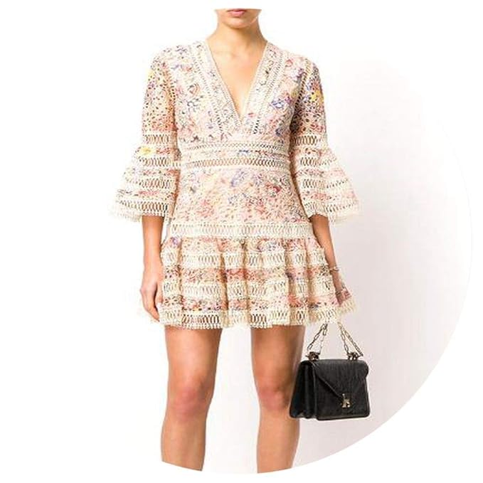 self portrait white lace dress