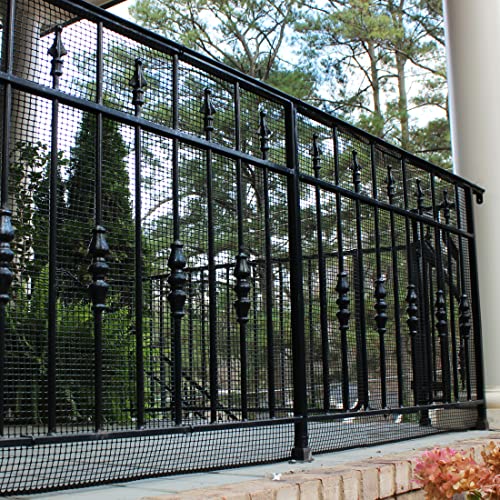 Cardinal Gates HeavyDuty Outdoor Deck Netting, Black, 15', Safety Net
