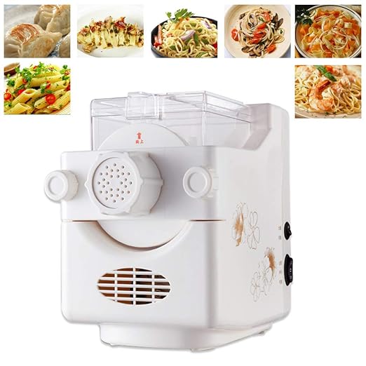 Pastamaker mit 9 Formscheiben YUNRUX vollautomatische Nudelmaschine elektrische Pastamaschine für Nudeln Hohlnudeln Pasta Wei