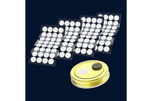 PESSILIN Mushroom Growing Supplies 0.25 μm - 128Pcs 20mm Filter Filter Disc Mushroom Applied Under Wide Mouth Jar Lid for Mushroom Cultivation