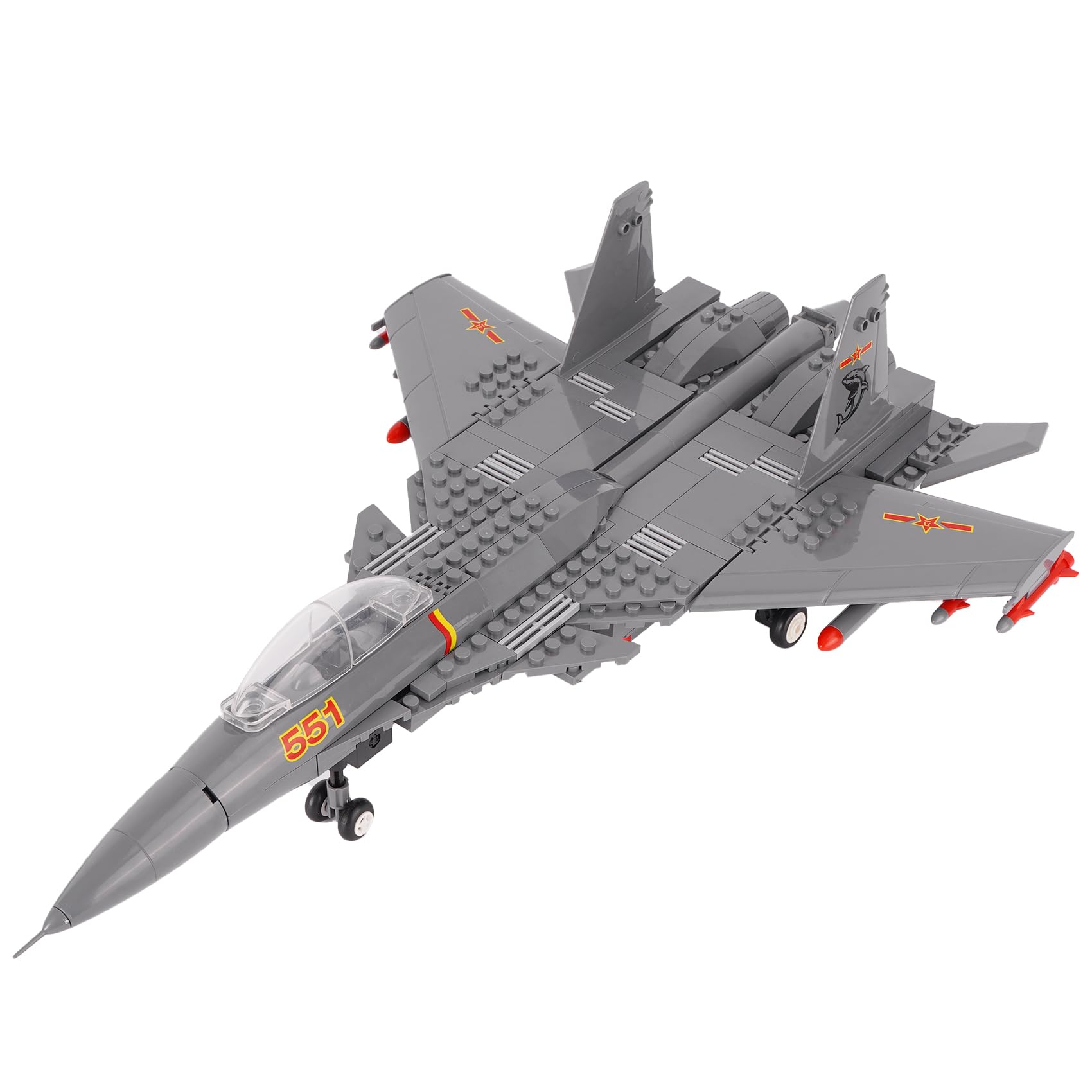 Oichy Airborne Aircraft Building Toys STEM Air Force Plane Building Block Models Educational Brick Sets for Children Teens Adults (285pcs)