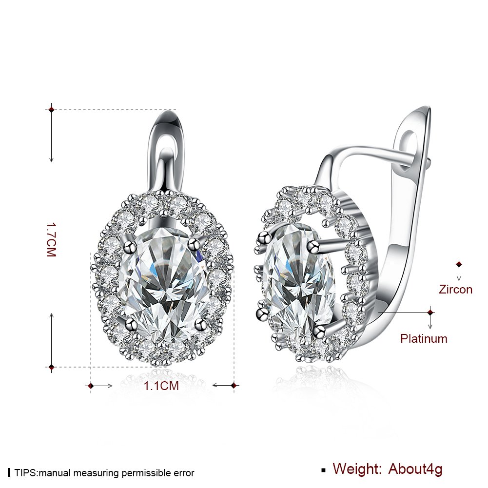 yellow chimes crystals from swarovski clip-on earrings for women (silver) (ycswer-152hghsprk-sl)