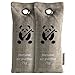 Air Purifiers by ZooBamboo (2 x 75g) | Bamboo Charcoal Shoe Deodorizer Car Refreshener Home Odor Eliminator Mold Remover Moisture Eliminator and Dehumidifier for Allergies Smoke Smell and Pet Odor