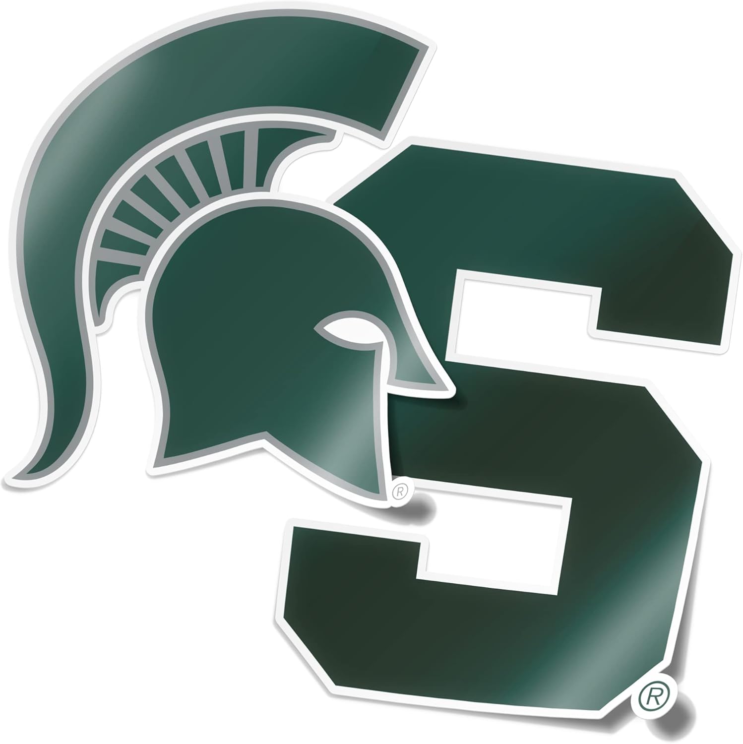Michigan State University Sticker Vinyl Decal Laptop Water Bottle Car Scrapbook (4 Inch Set)