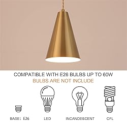 Gold Plug In Pendant Light,Hanging Lights With Plug