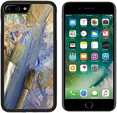 MSD Premium Apple iPhone 7 Plus Aluminum Backplate Bumper Snap Case iPhone7 Plus Well artists brushes on a colourful close up oil paint palette IMAGE 12081560