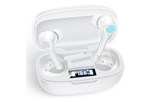 HOMULTUIN Hearing Aids for Seniors Hearing Loss,Digital Rechargeable Hearing Aid with Clear Sound,OTC Hearing Amplifier for Adults No Squealing,Noise Reduction,4 Volume Control and Charging Case,White