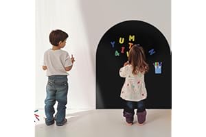 Magnetic Wall Decal Arch Set for Kids, Upgraded Self-Adhesive Magnetic Chalkboard, Magnet Board for Kids Drawing Learning Pla