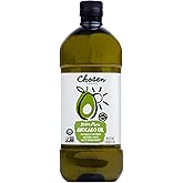 Chosen Foods 100% Pure Avocado Oil for Cooking - 1.75L - Made With Good Fats from Avocados, Naturally Refined, Never Adulterated, High Smoke Point, Non-GMO, Soy-Free, Canola Oil-Free, Gluten-Free, Keto