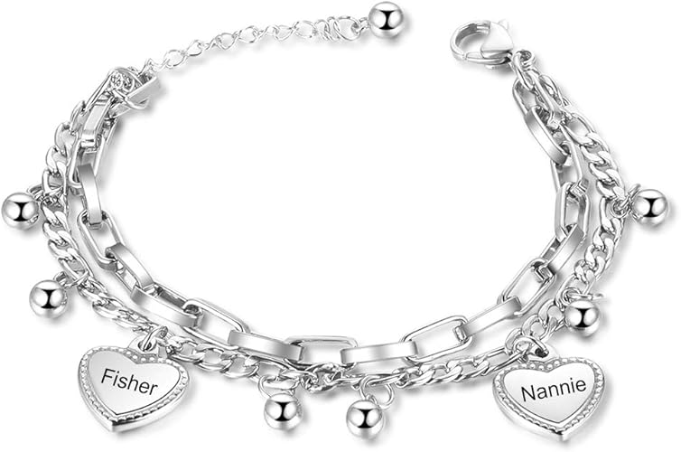 Bracelet breloque prenom Clearance