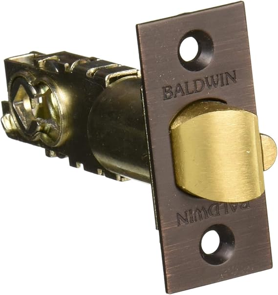 Baldwin 5210 Universal Backset Deadlocking Latchbolt for Keyed Entry