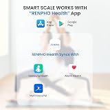 RENPHO Smart Body Fat Scales USB Rechargeable Bluetooth App Scale 396lb view 6