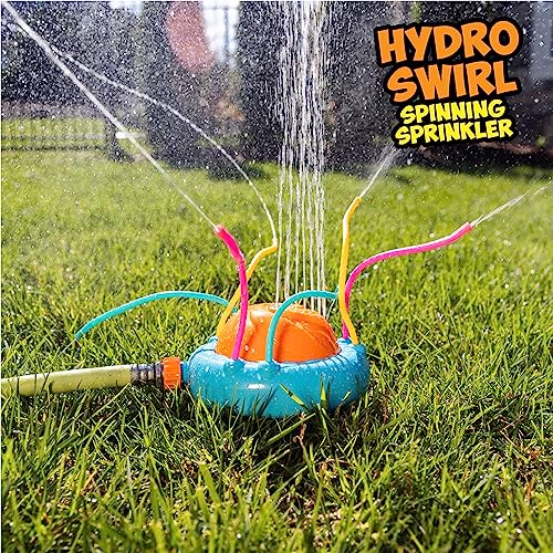Hydro Swirl Spinning Water Sprinkler for Kids Outdoor Play Kids