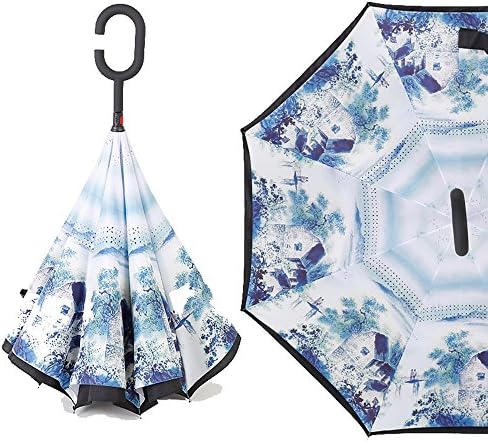 memberr C-type Handle Reverse Folding Umbrella Lnverted Anti-leakage Water Umbrella