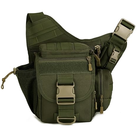 military style crossbody bag